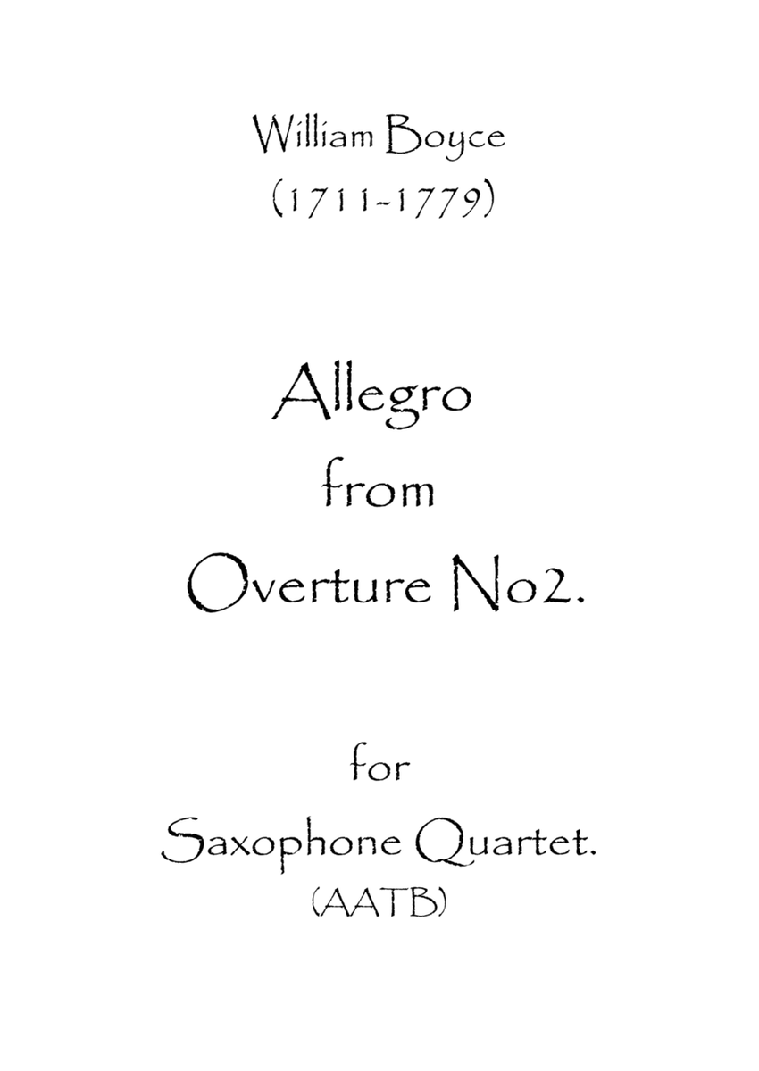 Allegro from Overture No.2 image number null