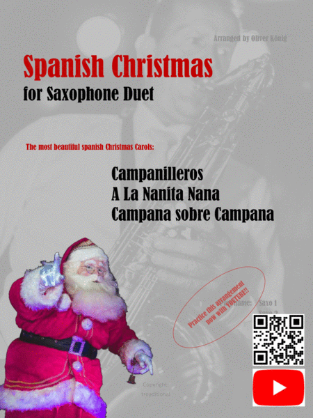 Spanische Weihnachtslieder für 2 Saxofone image number null