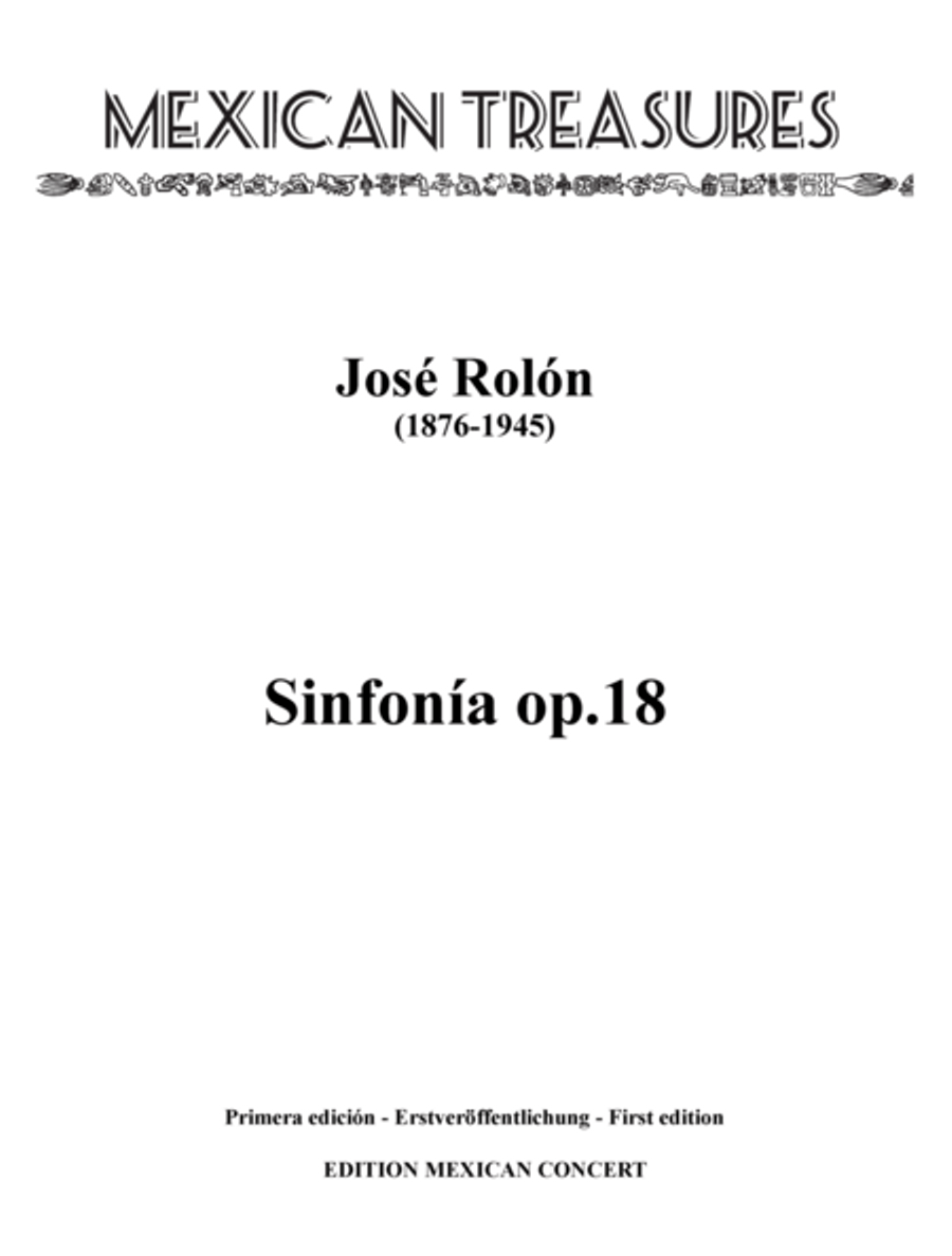 Sinfonia op. 18 Sinfonia op. 18 Clarinet scores gallery preview page 1