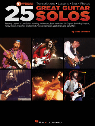 Book cover for 25 Great Guitar Solos