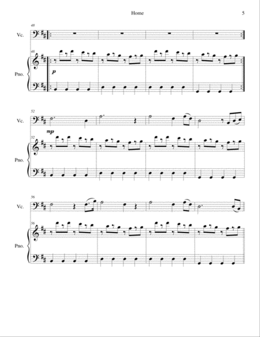 Home Home String Duet scores gallery preview page 5