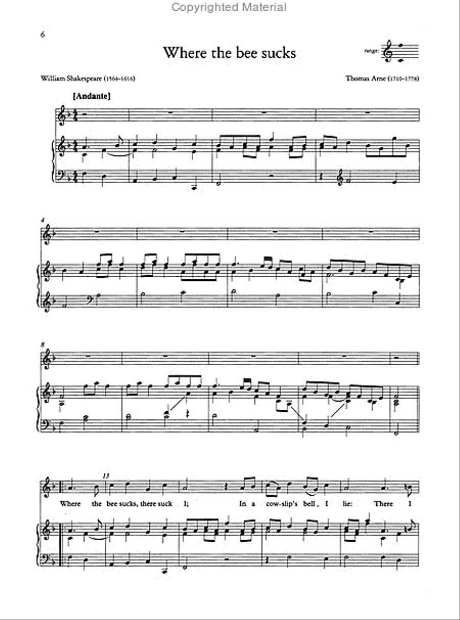 English Songs of the 17th and 18th Centuries (Medium/Low Voice) Low Voice scores gallery preview page 3