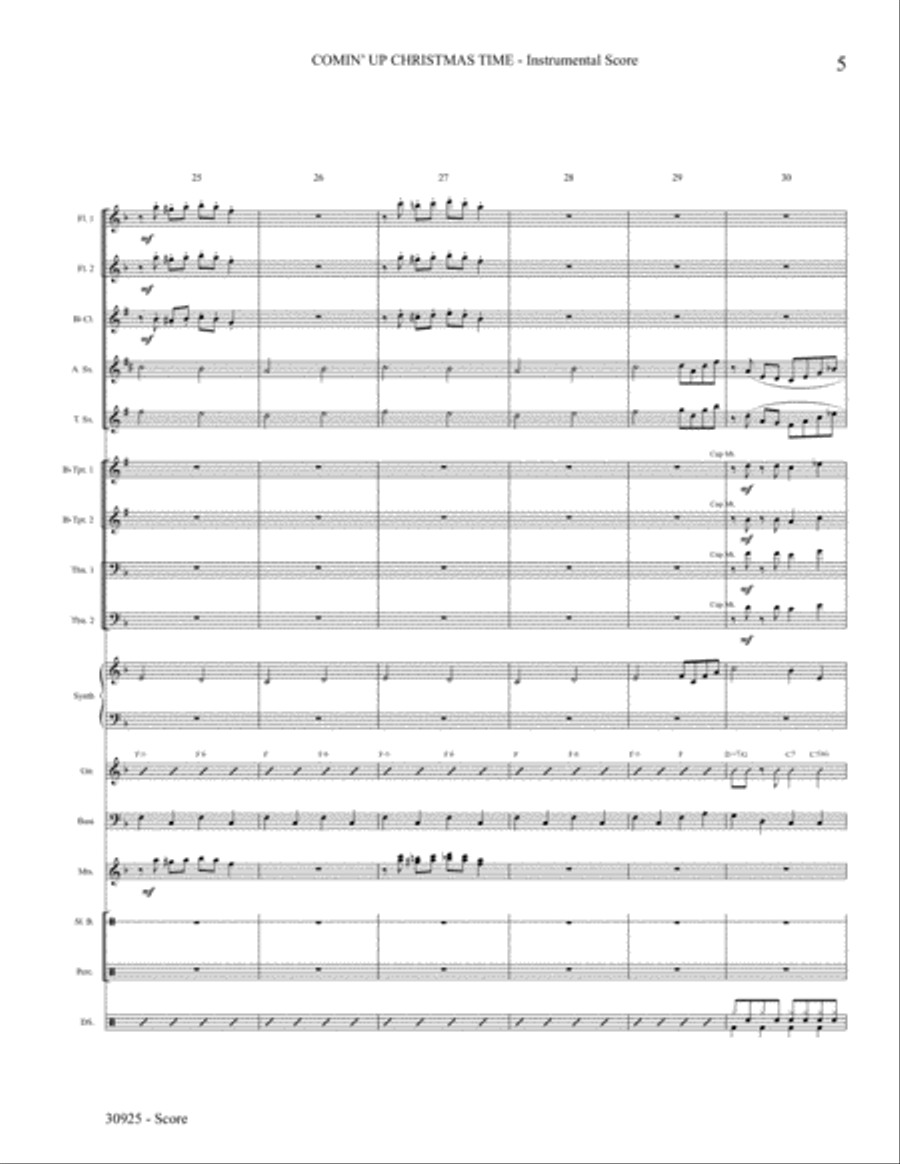 Comin' Up Christmas Time: Score Score scores gallery preview page 5