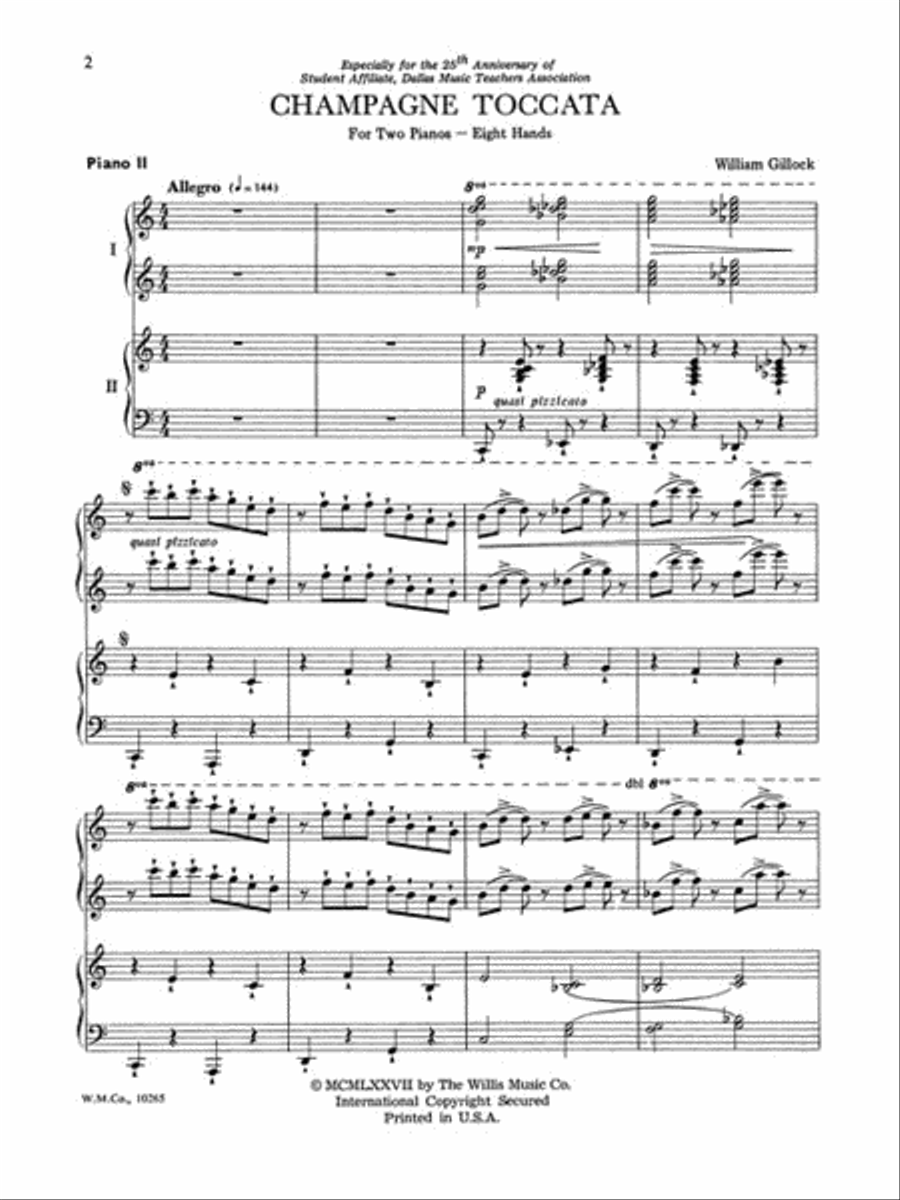 Champagne Toccata Piano scores gallery preview page 3