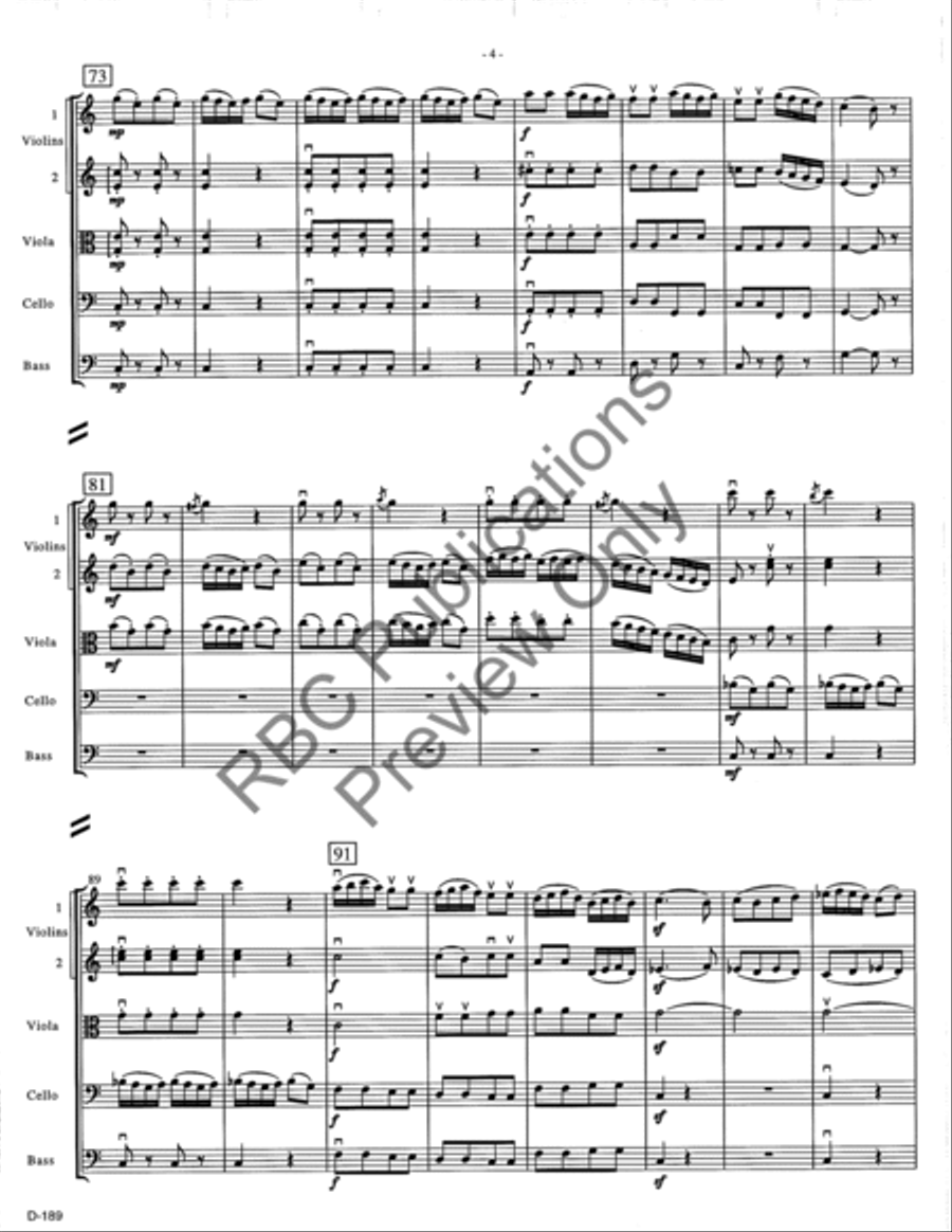 Rondo Quartet #72 (Score) String Orchestra scores gallery preview page 7