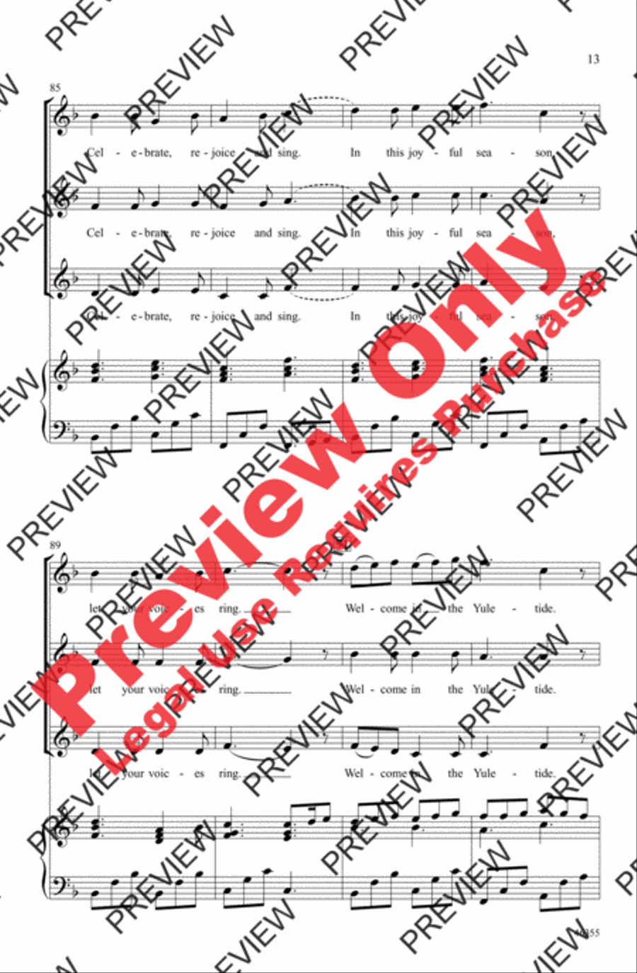 A Winter Noel Women's Choir scores gallery preview page 13