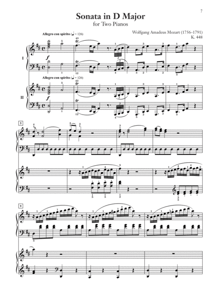 Sonata in D Major, K. 448
