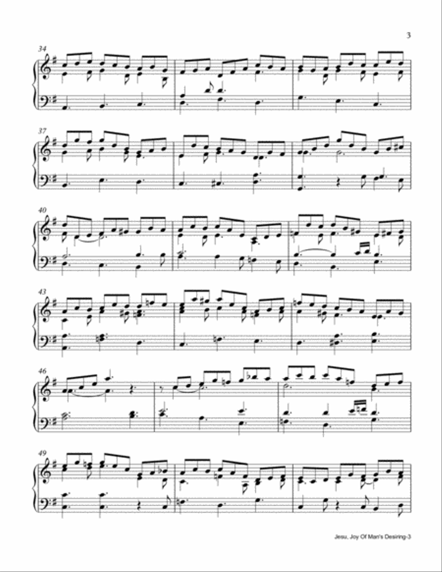 Jesu, Joy Of Man's Desiring Piano Method scores gallery preview page 3