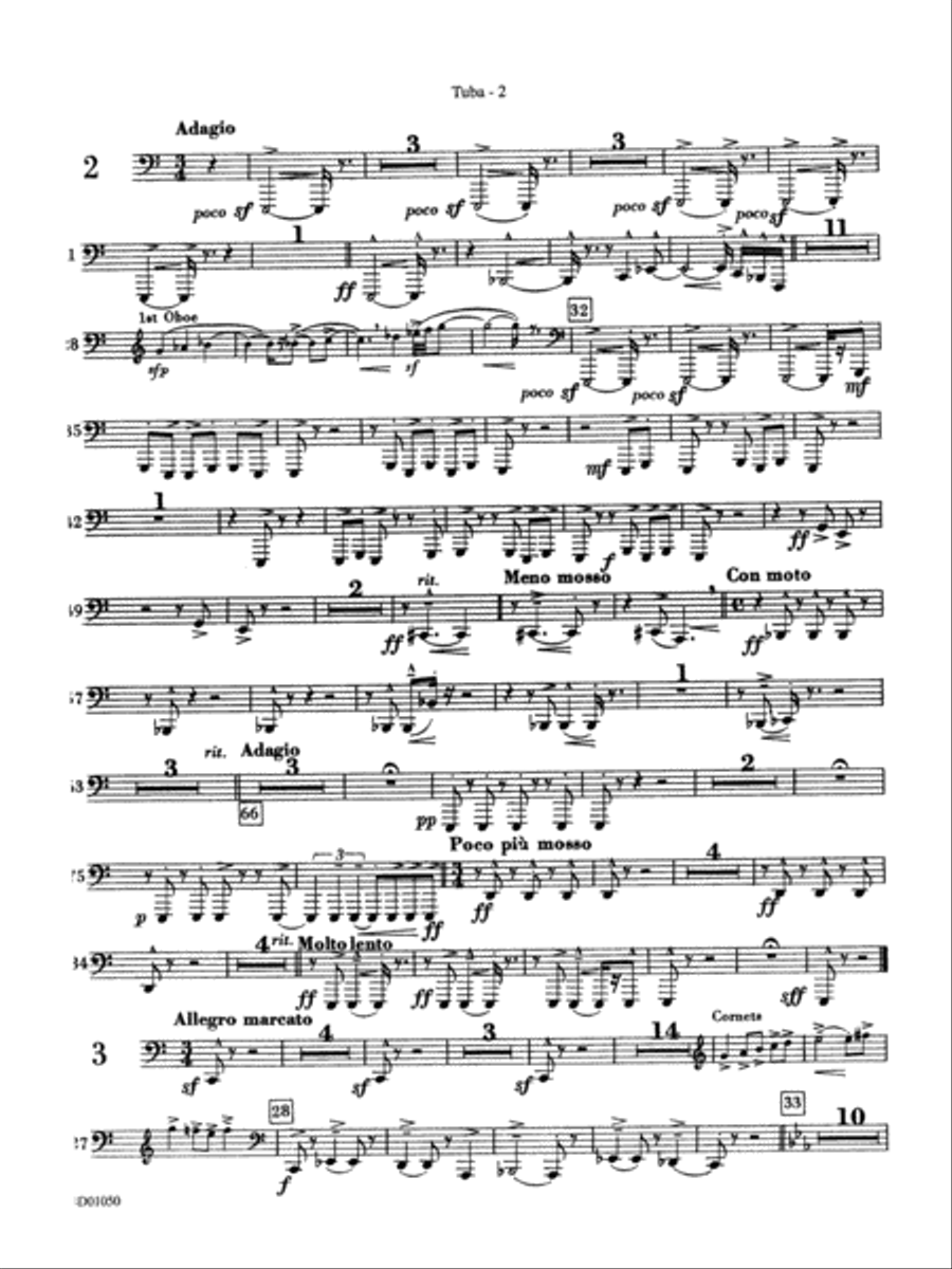 Trittico: Tuba Concert Band scores gallery preview page 2
