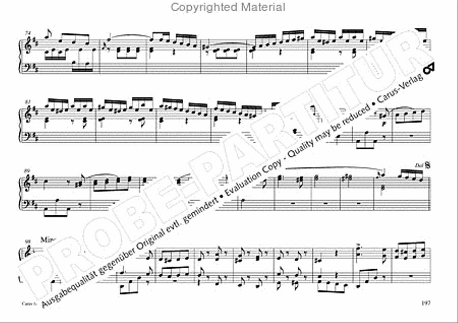 Freiburger Orgelbuch: Stammteil Organ Solo scores gallery preview page 198