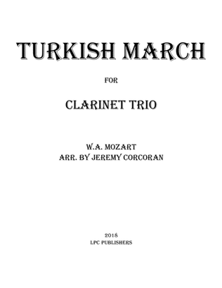 Book cover for Turkish March for Clarinet Trio