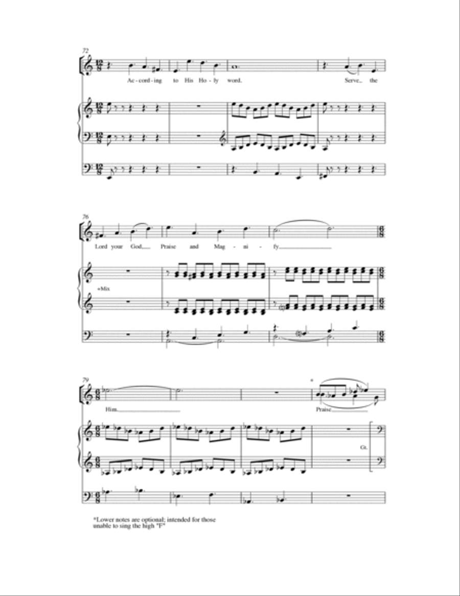 Be Ye Doers Of The Word 4-Part scores gallery preview page 10