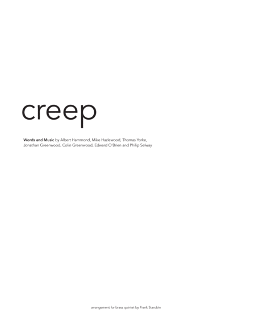 Creep Brass Ensemble scores gallery preview page 1