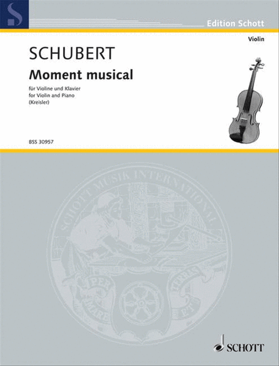 Kreisler Mw9 Schubert Moment Vln Pft Violin Solo scores gallery preview page 1