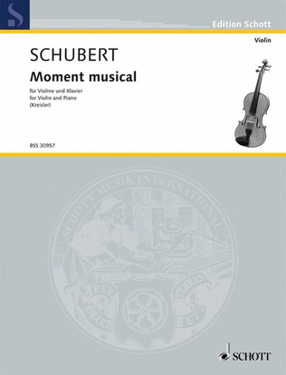 Book cover for Kreisler Mw9 Schubert Moment Vln Pft