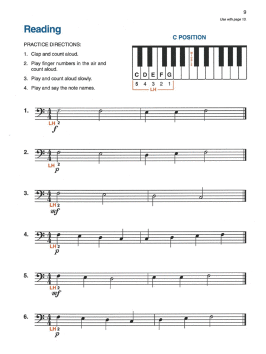 Alfred's Basic Piano Library Sight Reading Book Complete Piano Method scores gallery preview page 3