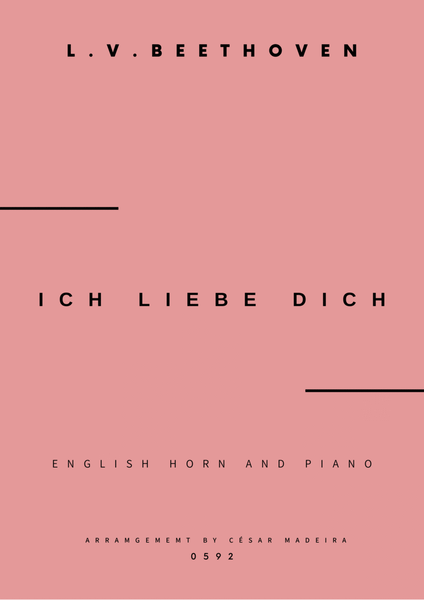 Ich Liebe Dich - English Horn and Piano (Full Score and Parts) image number null