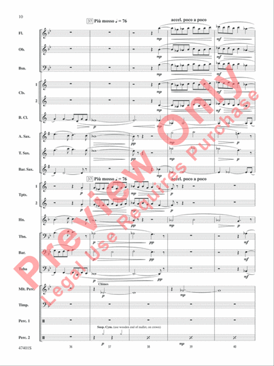 And So He Also Loves the Bow Concert Band scores gallery preview page 11