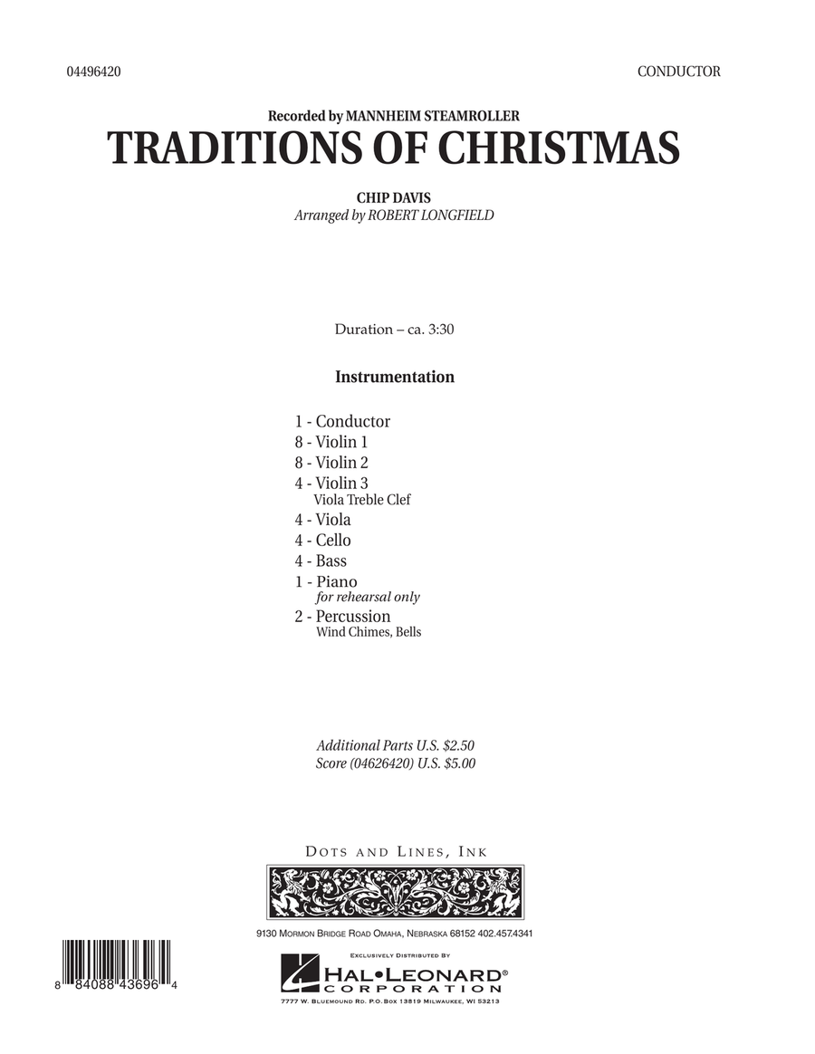 Traditions of Christmas - Full Score