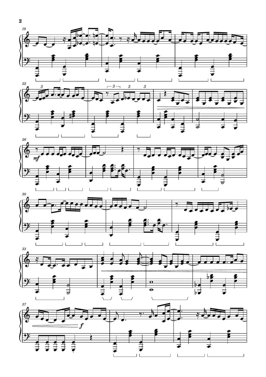 When I Was Your Man Piano Solo scores gallery preview page 2