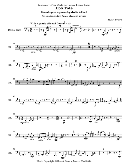 Ebb Tide (2nd Edition, double bass)