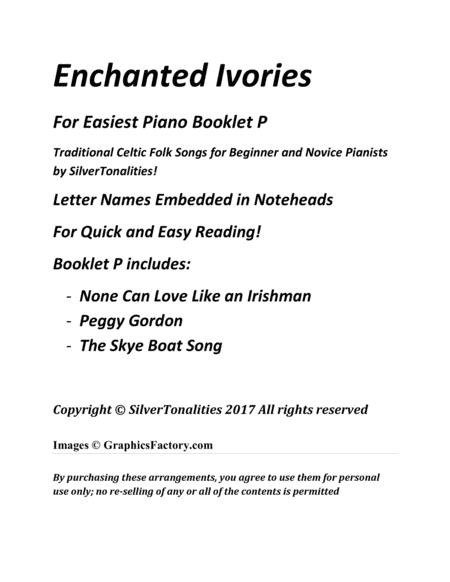 Enchanted Ivories For Easiest Piano Booklet P