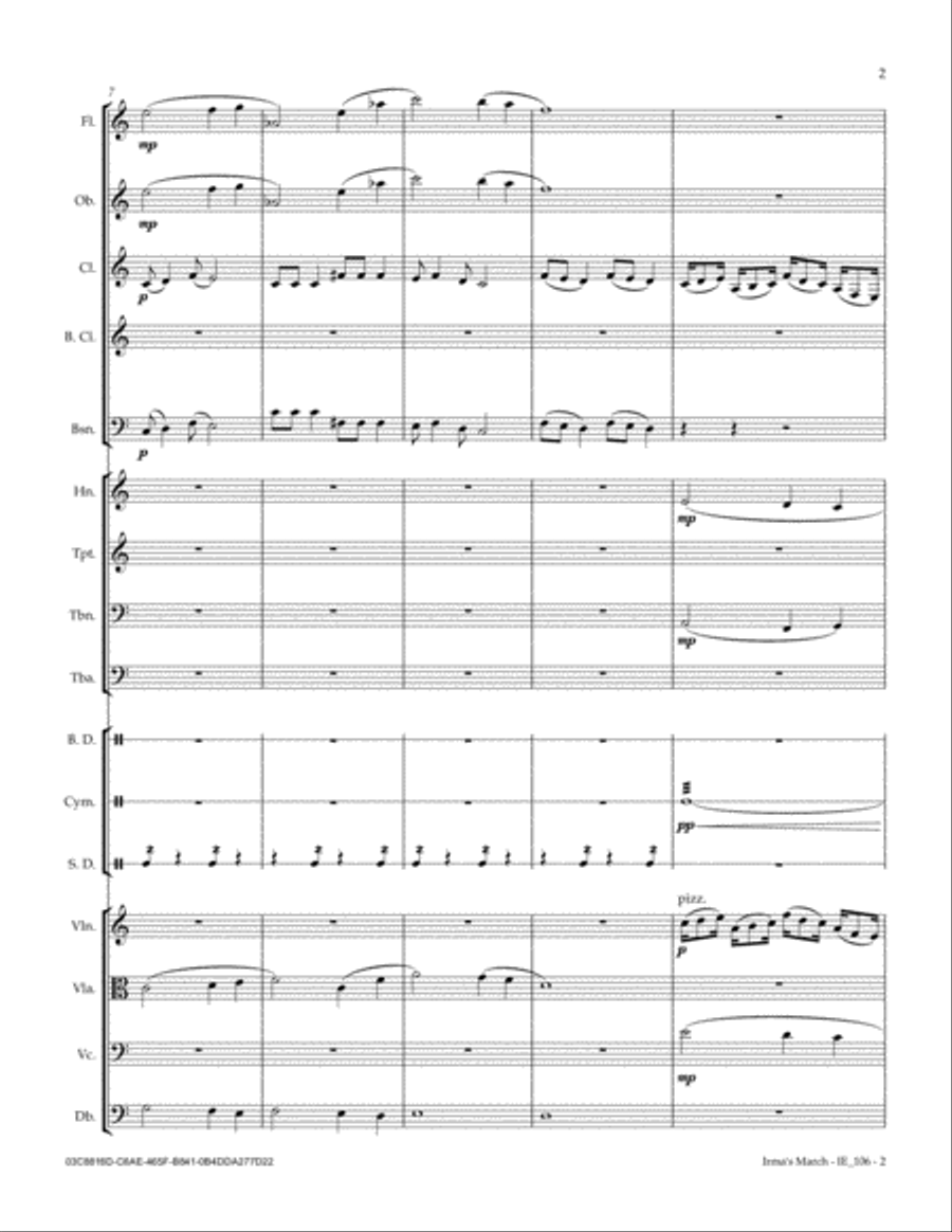 Irma's March Full Orchestra scores gallery preview page 3