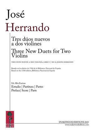 José Herrando. Tres dúos nuevos a dos violines (PDF)