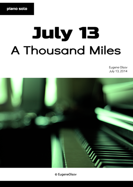 July 13 (A Thousand Miles) image number null