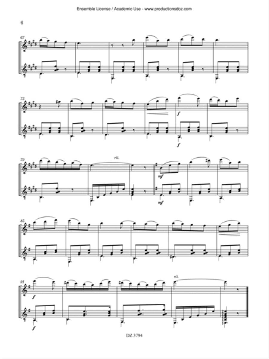 Algeciras Flute scores gallery preview page 6