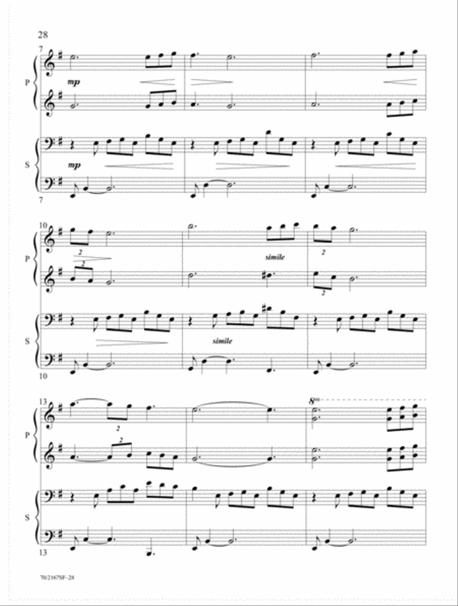 Savior, Lead Us Piano Duet scores gallery preview page 12