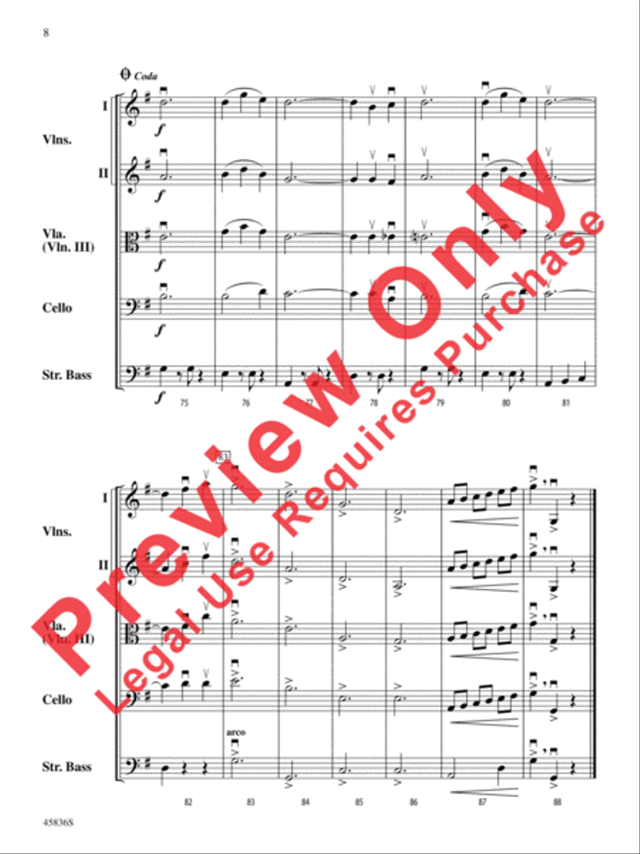 It's the Most Wonderful Time of the Year String Orchestra scores gallery preview page 8