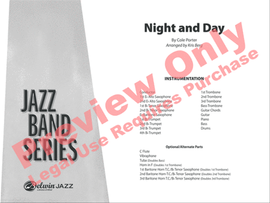 Night and Day Night and Day Jazz Ensemble scores gallery preview page 2