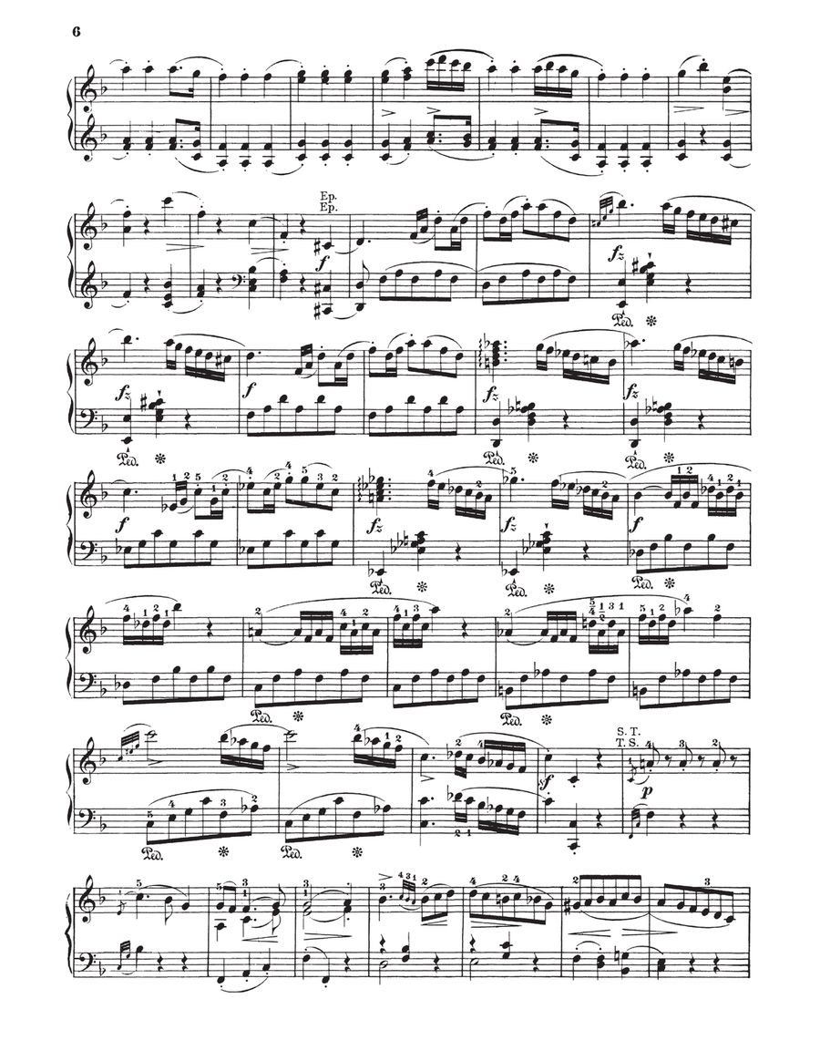 Sonata In F Major, K. 332 Piano Solo scores gallery preview page 5