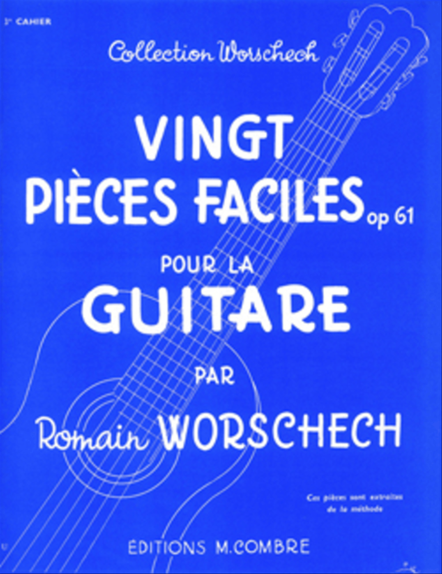 Pieces faciles (20) Op. 61 cahier No. 3 Acoustic Guitar scores gallery preview page 1