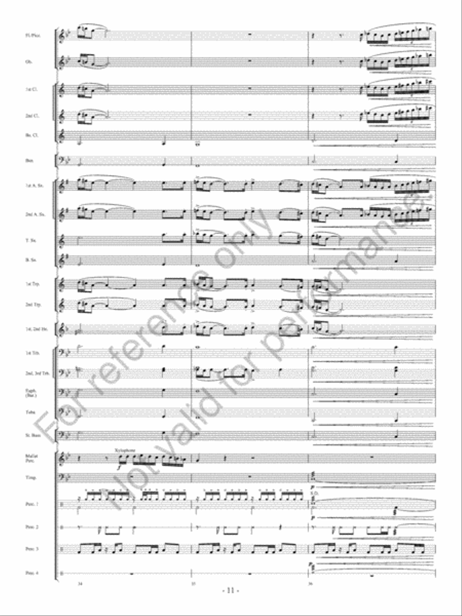 The Ocean Of Fire The Ocean Of Fire Concert Band scores gallery preview page 12