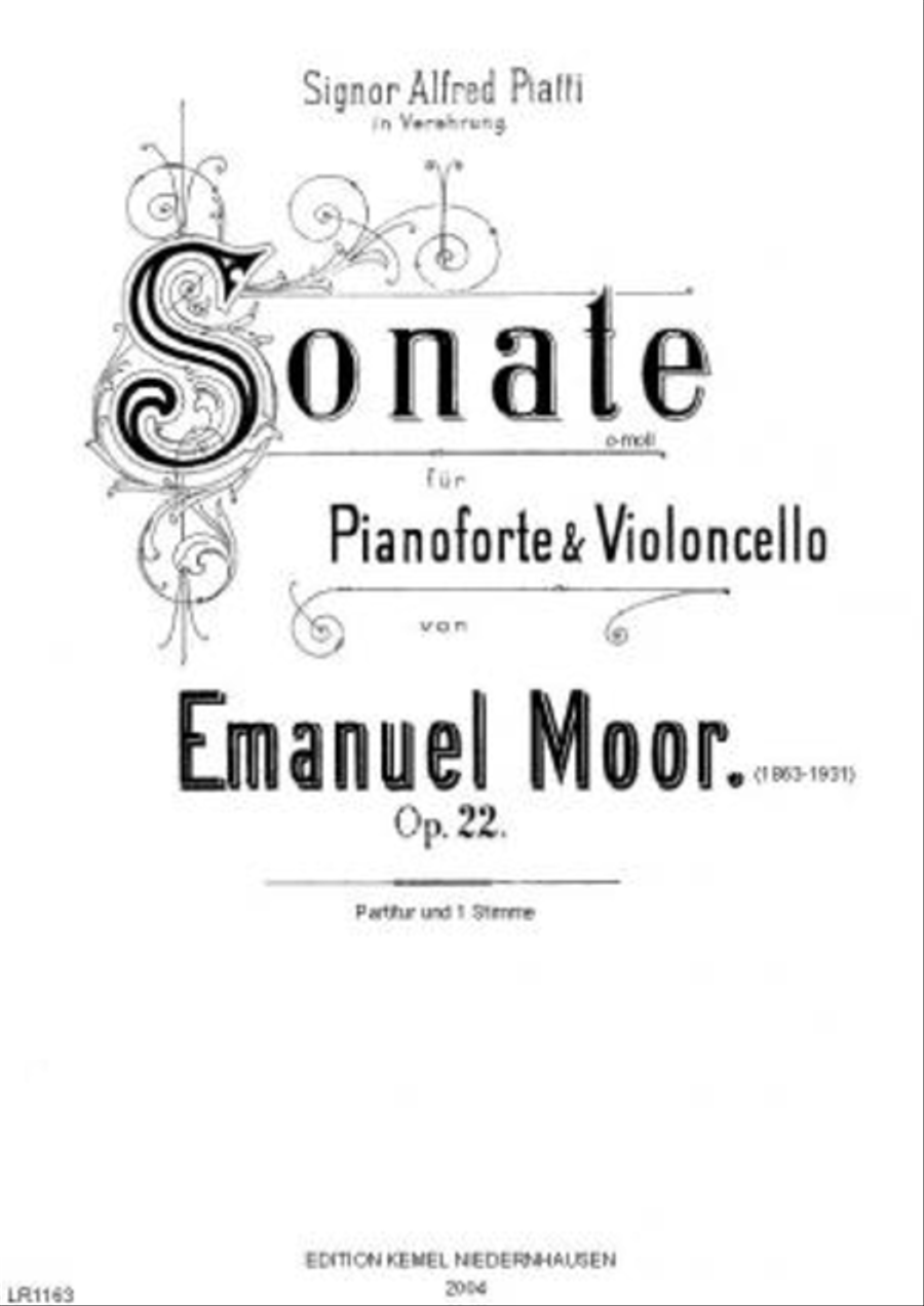 Sonate c-moll Cello scores gallery preview page 1