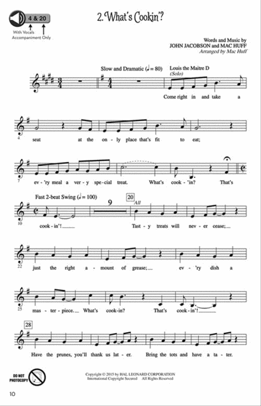 Let's Eat! Let's Eat! Choir scores gallery preview page 2