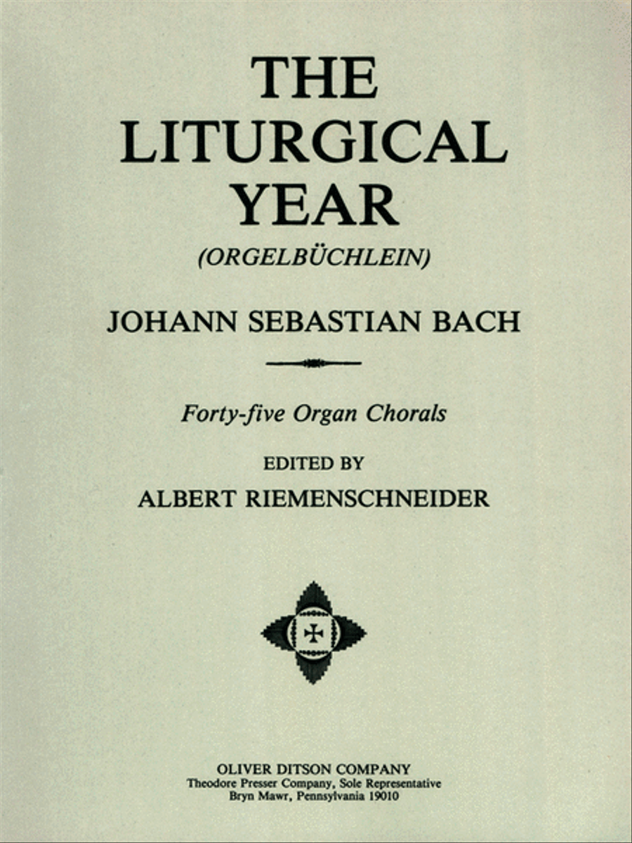 The Liturgical Year (Orgelbüchlein) Chamber Music scores gallery preview page 1