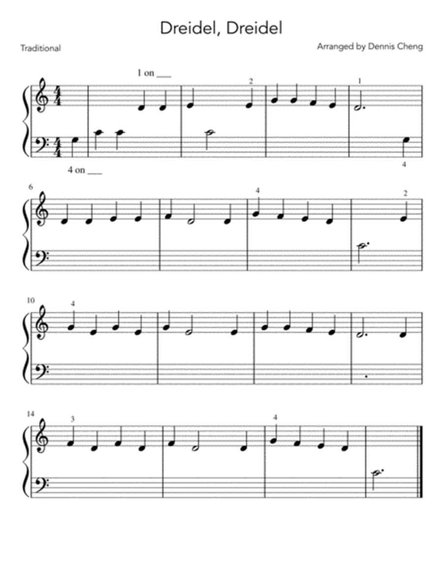 Dreidel Dreidel (The Dreidel Song) - 2 Beginner Piano Versions