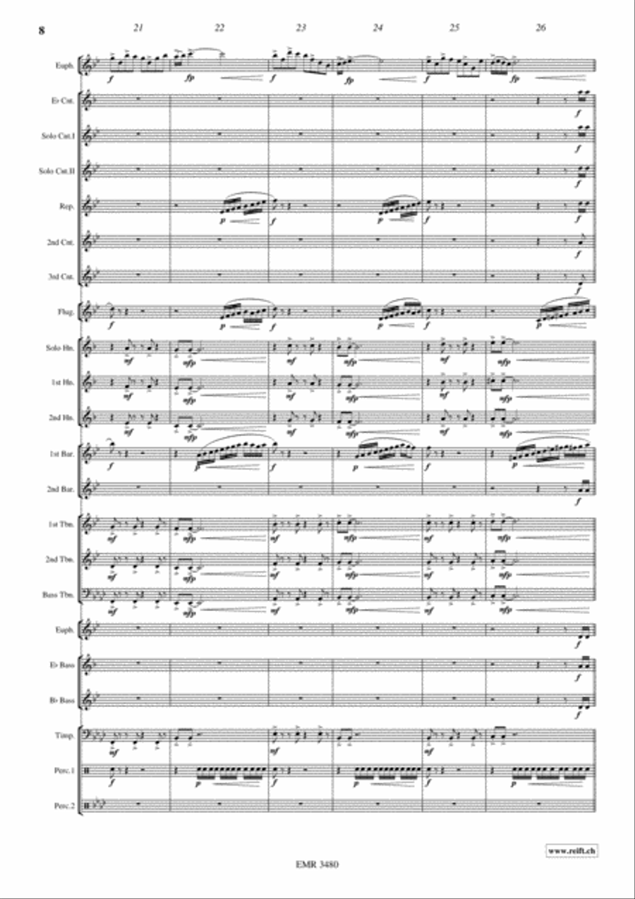 Devil's Concertino Devil's Concertino Brass Band scores gallery preview page 9
