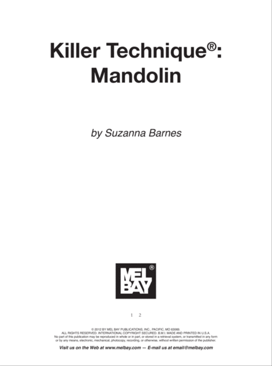 Killer Technique: Mandolin Mandolin scores gallery preview page 2
