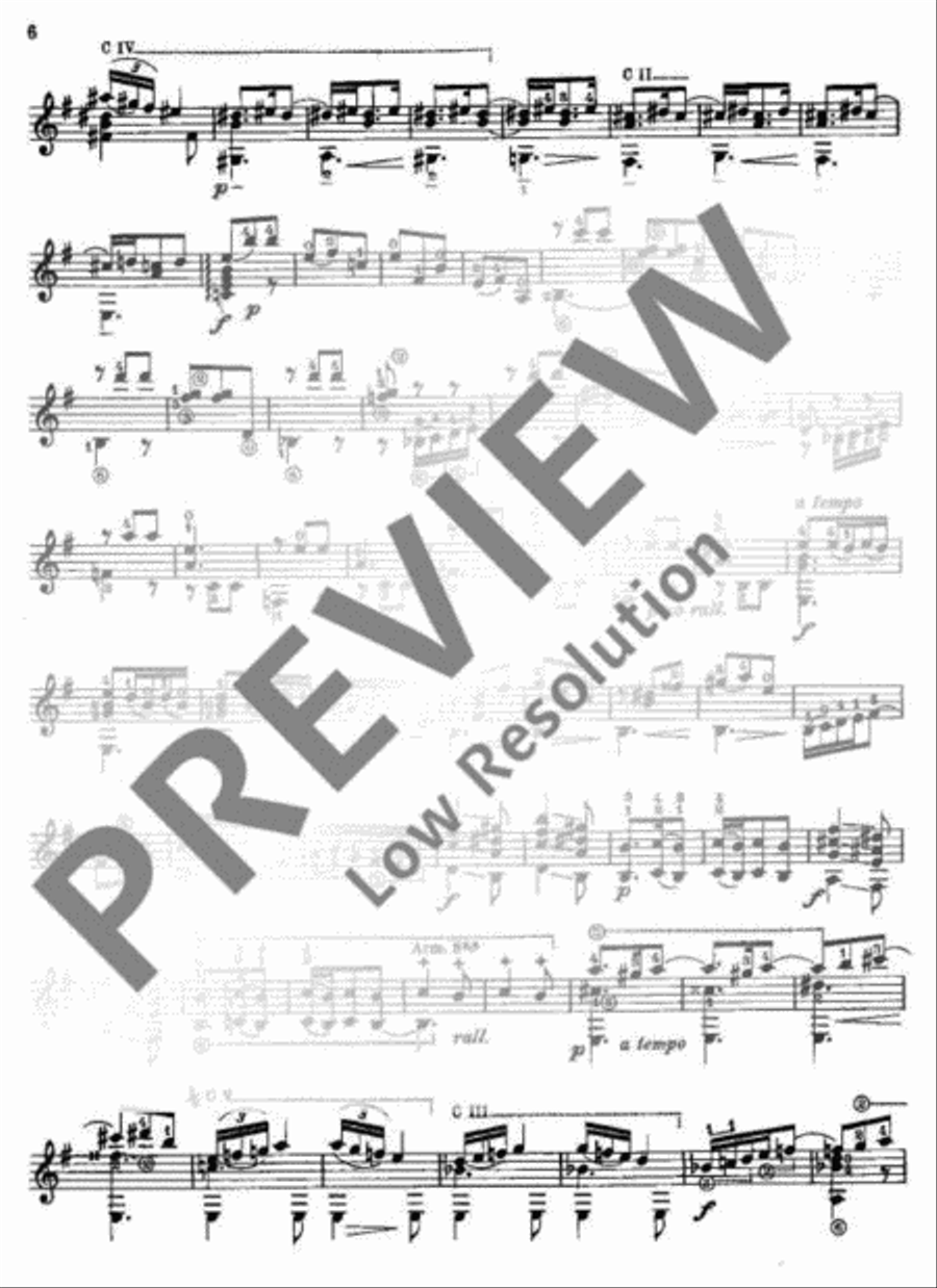 Thème varié et Finale Classical Guitar scores gallery preview page 7