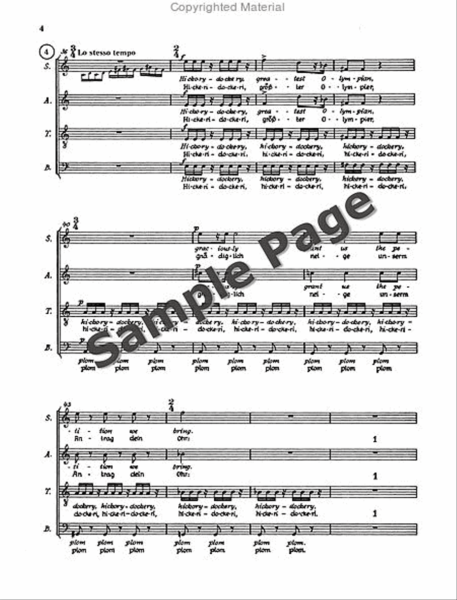 Henze Moralities(1967) Chor.score 4-Part scores gallery preview page 7
