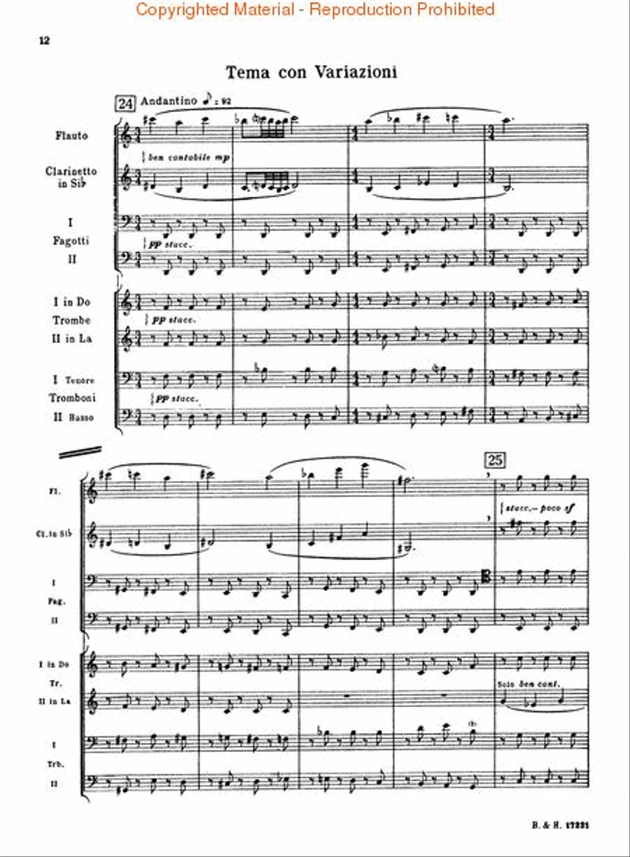 Octet for Wind Instruments (Revised 1952) Score scores gallery preview page 3