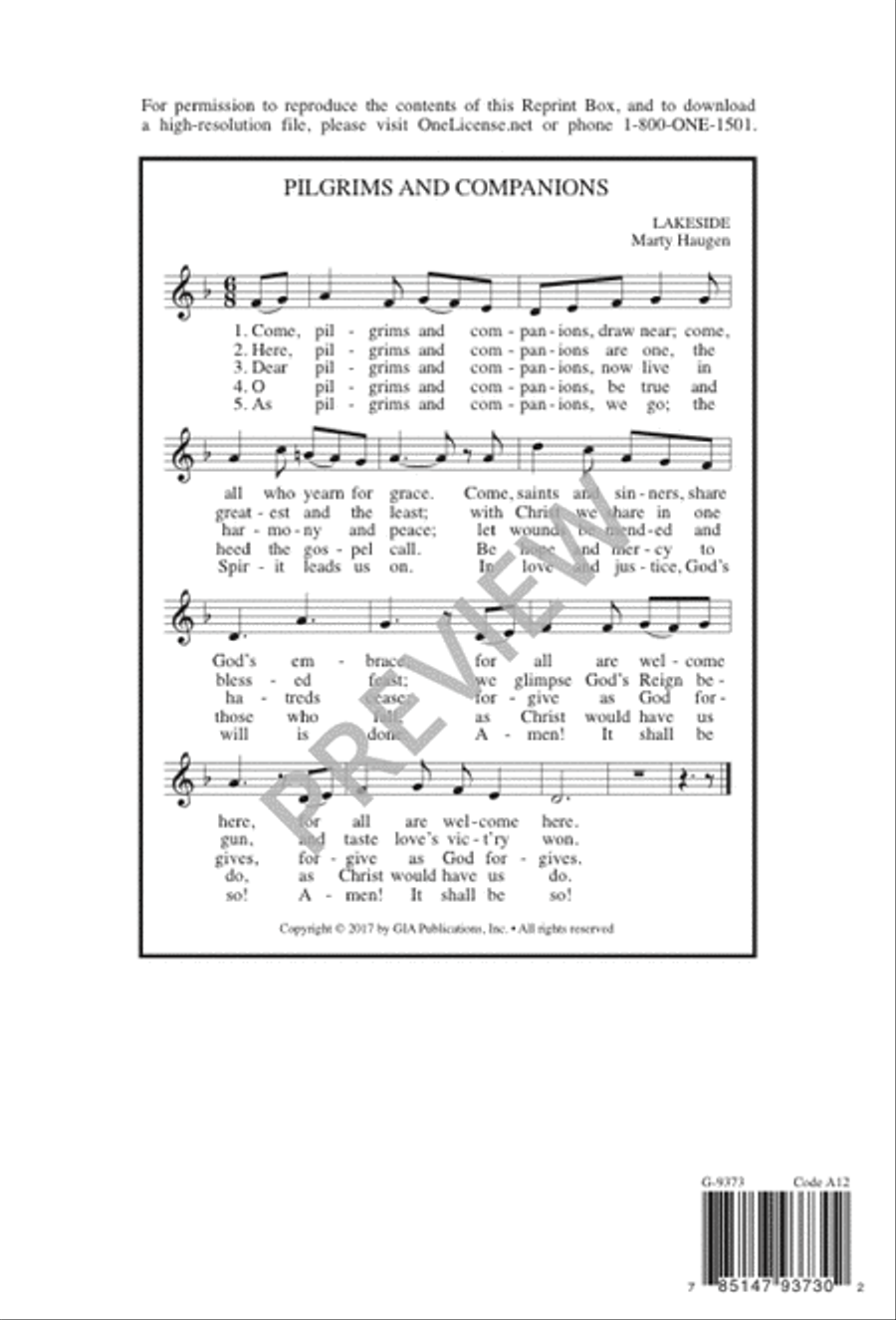 Pilgrims and Companions 4-Part scores gallery preview page 13