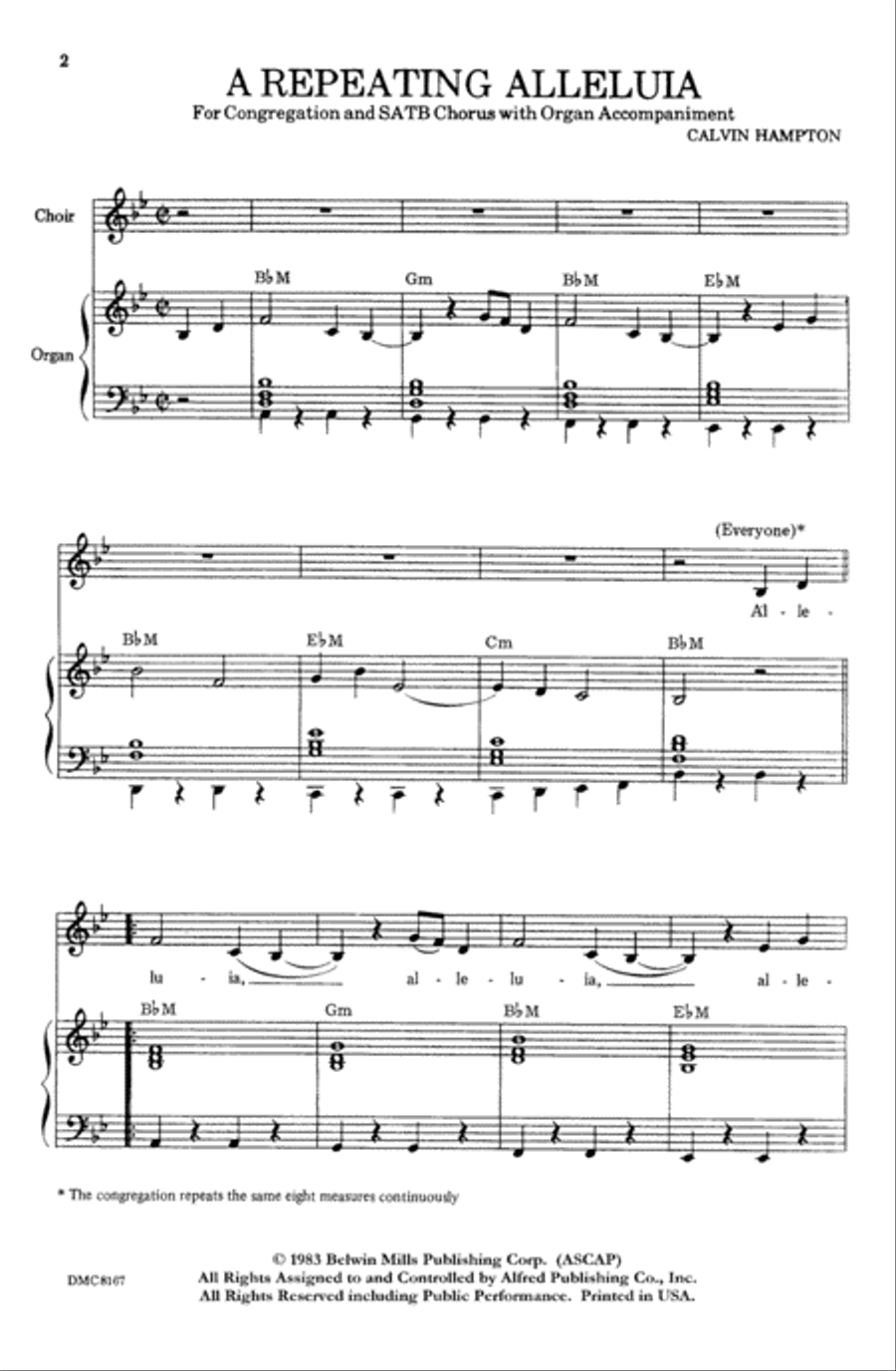 A Repeating Alleluia A Repeating Alleluia 4-Part scores gallery preview page 2
