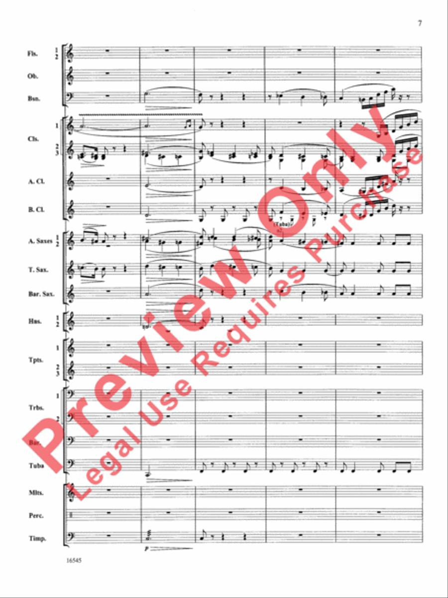William Tell Overture Concert Band scores gallery preview page 8