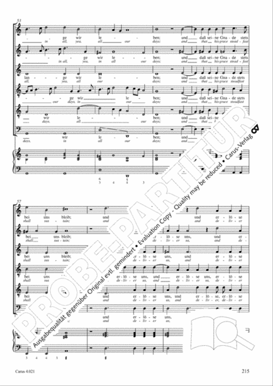 Schein: Israelsbrunnlein. Fontana d'Israel. Complete edition Choir scores gallery preview page 222