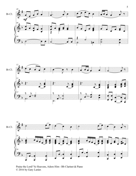 3 Hymns of Praise & Encouragement (Duets for Bb Clarinet and Piano) image number null